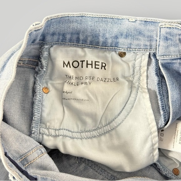 MOTHER The‎ Mid Rise Dazzler Ankle Fray Sz 25 - Picture 8 of 16